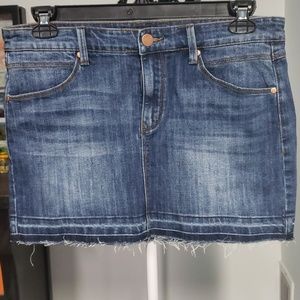 NWT Denim mini skirt